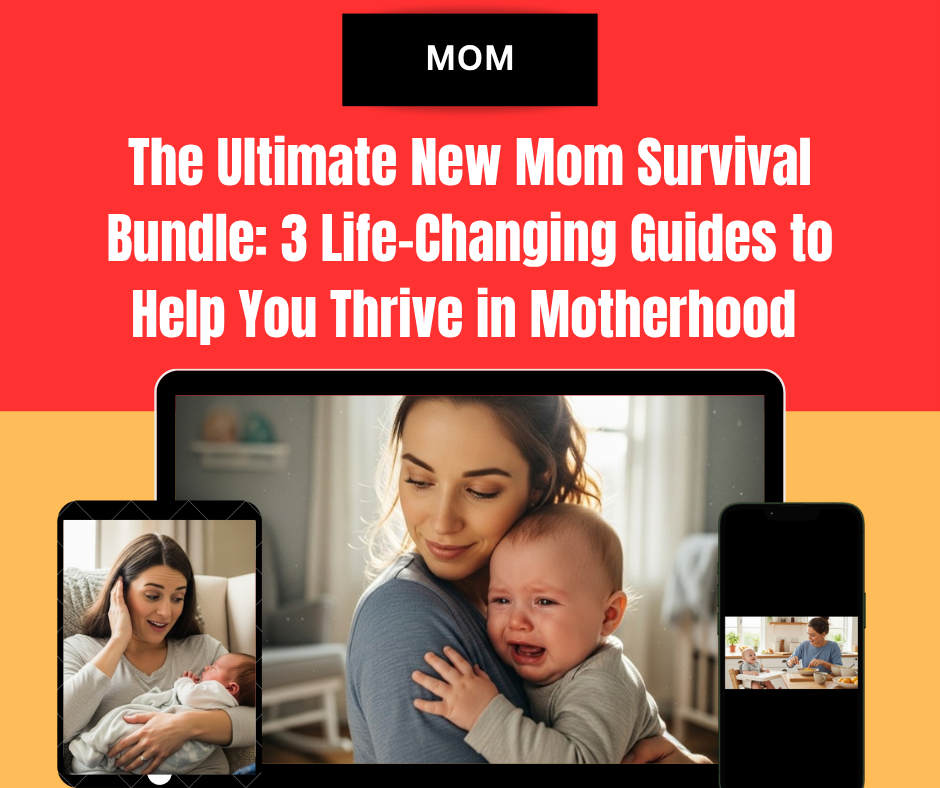 The Ultimate New Mom Survival Bundle: 3 Life-Changing Guides to Help You Thrive in Motherhood
