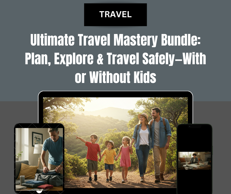 Ultimate Travel Mastery Bundle: Plan, Explore & Travel Safely—With or Without Kids