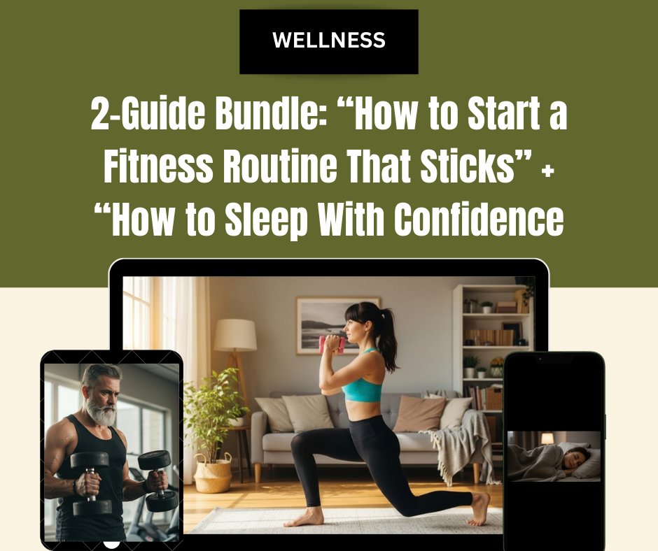 2-Guide Bundle: “How to Start a Fitness Routine That Sticks” + “How to Sleep With Confidence