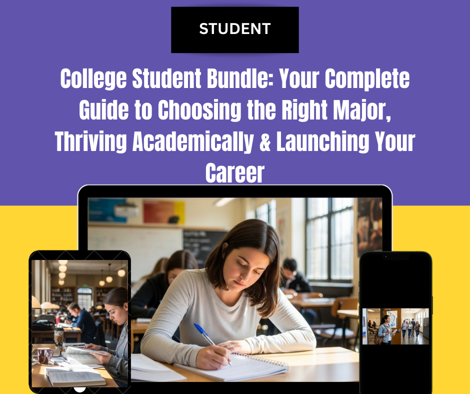 College Student Bundle: Your Complete Guide to Choosing the Right Major, Thriving Academically & Launching Your Career